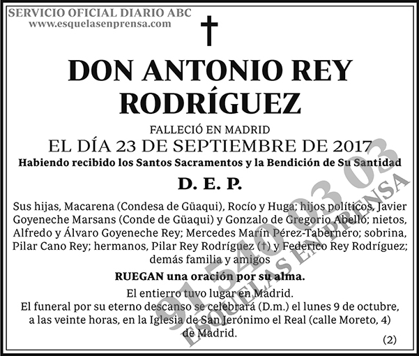 Antonio Rey Rodríguez